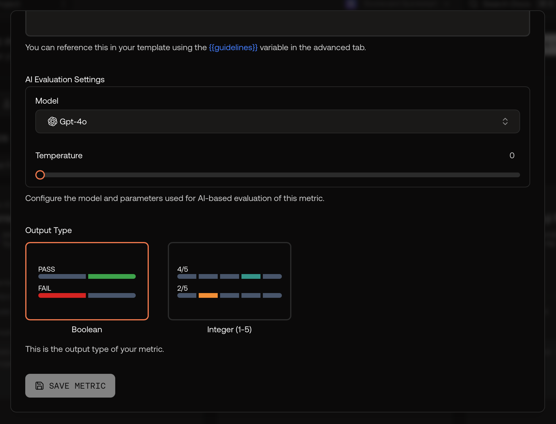 New Metric With AI-Scoring