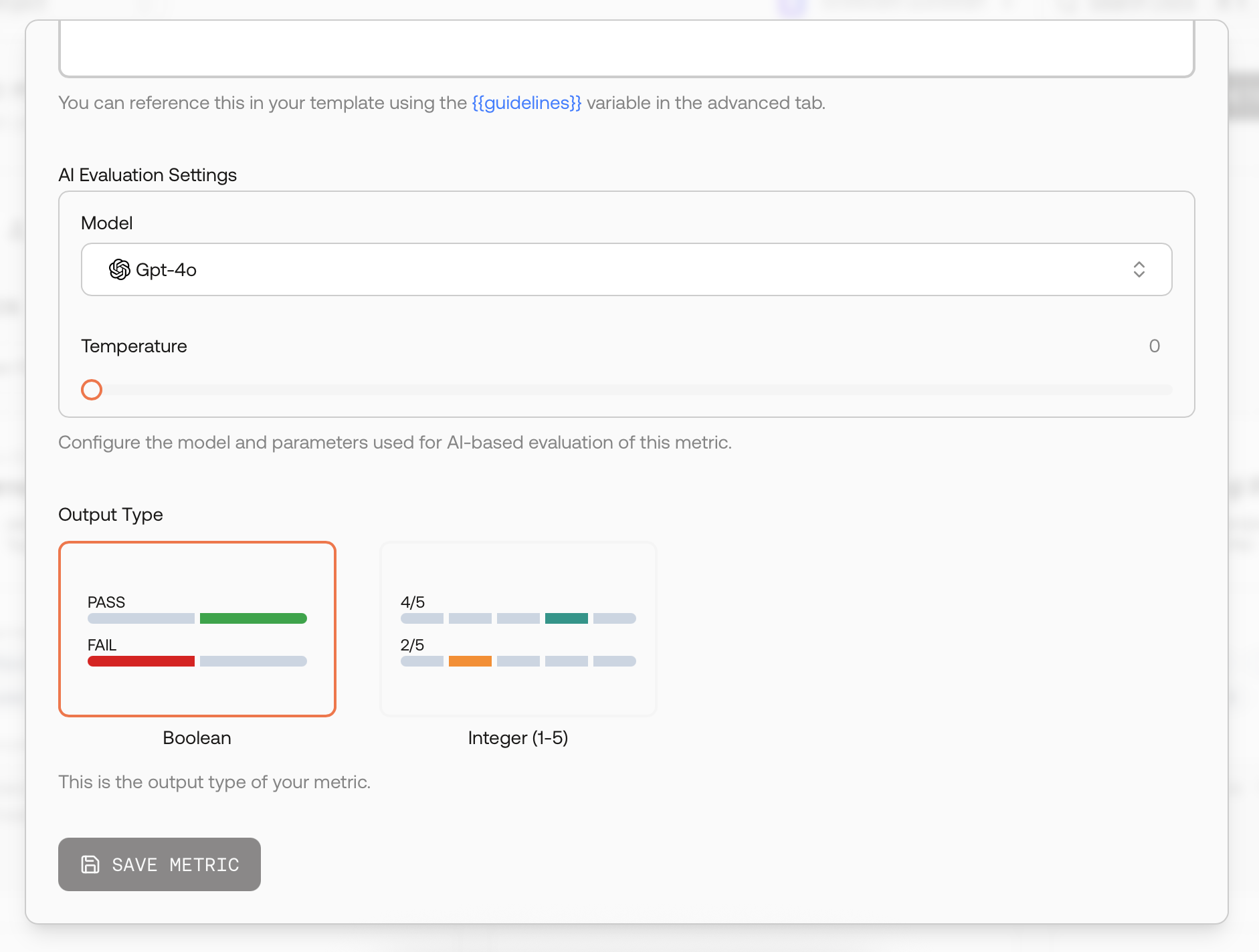 New Metric With AI-Scoring